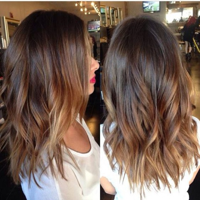 Ombré hair noisette