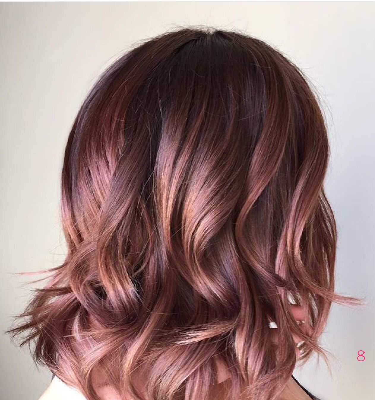 Ombré hair rose gold