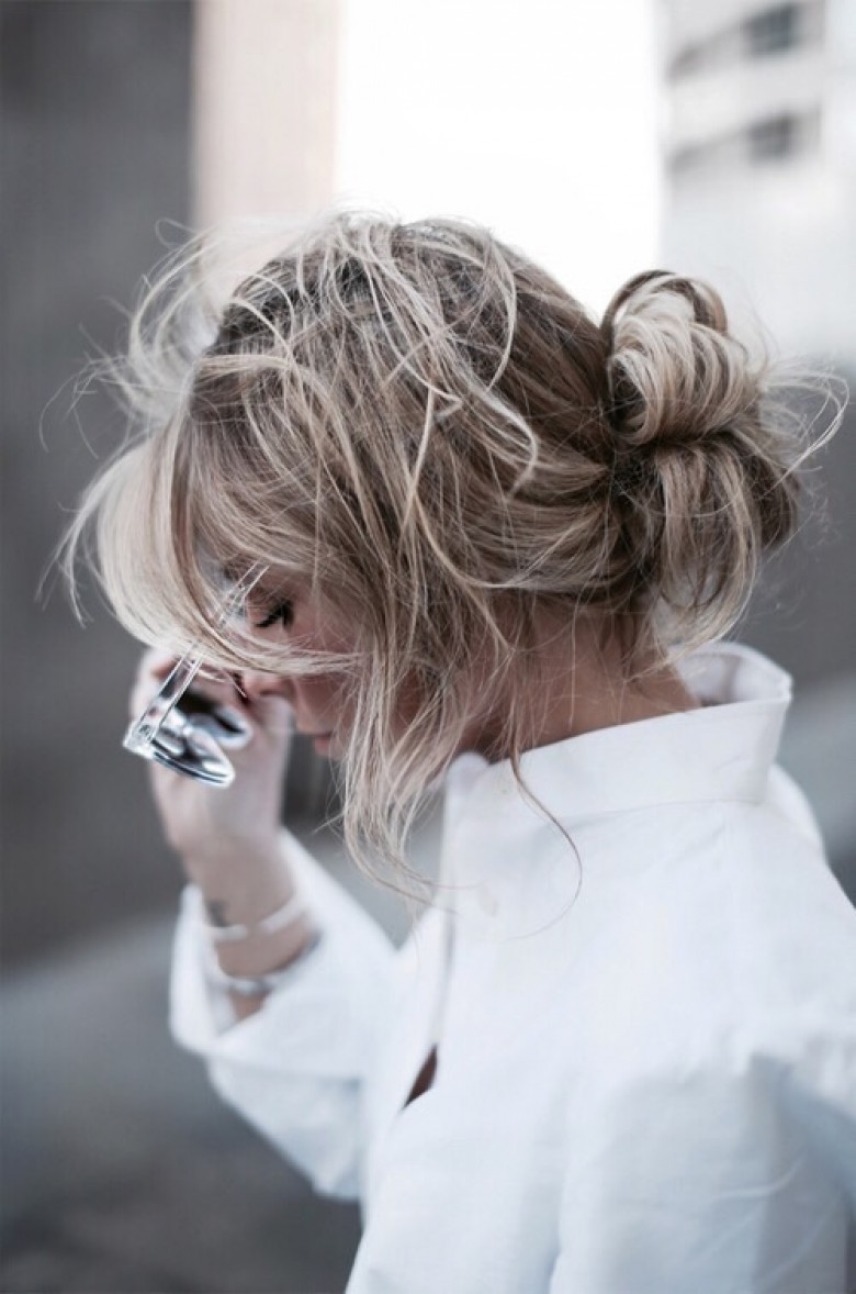 low bun