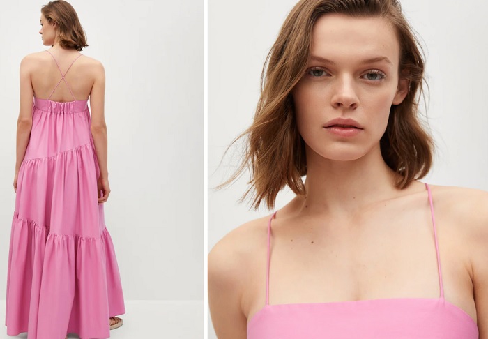 robe rose Mango été 2021